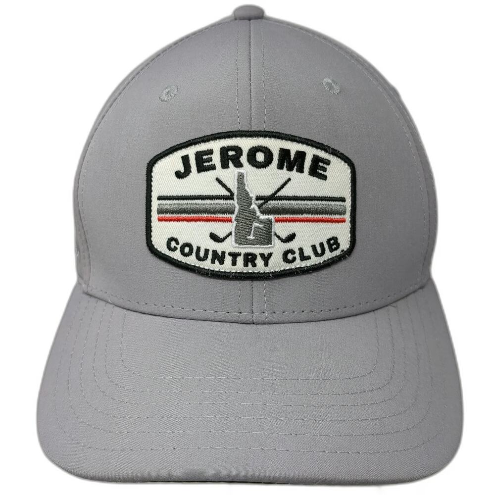 Pukka Snapback Gray One Size Hat Jerome Country Club Idaho Golf Performance Cap
